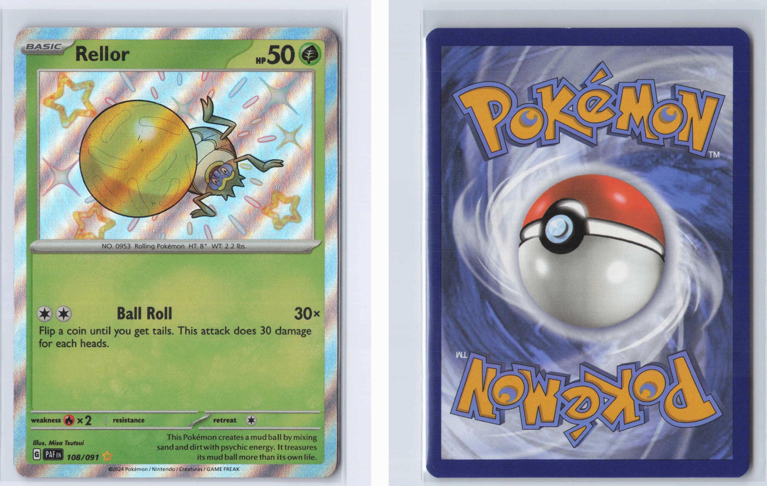 (#108/091) Rellor - Holo [Paldean Fates]