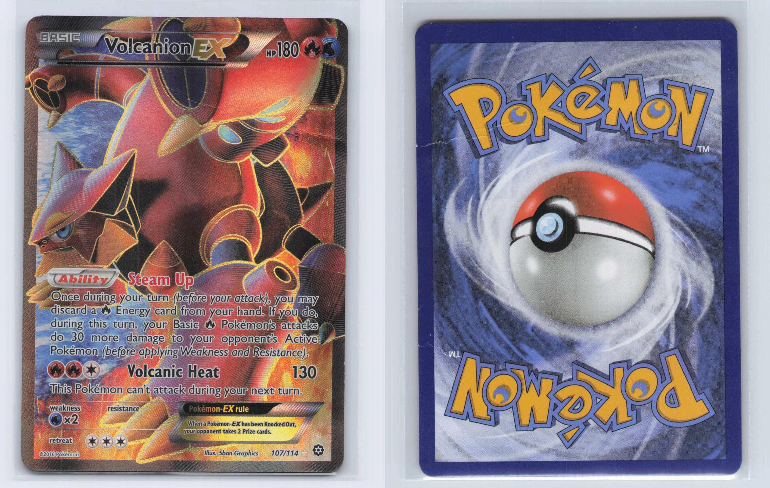 (#107/114) Volcanion EX - Holo [Steam Siege]
