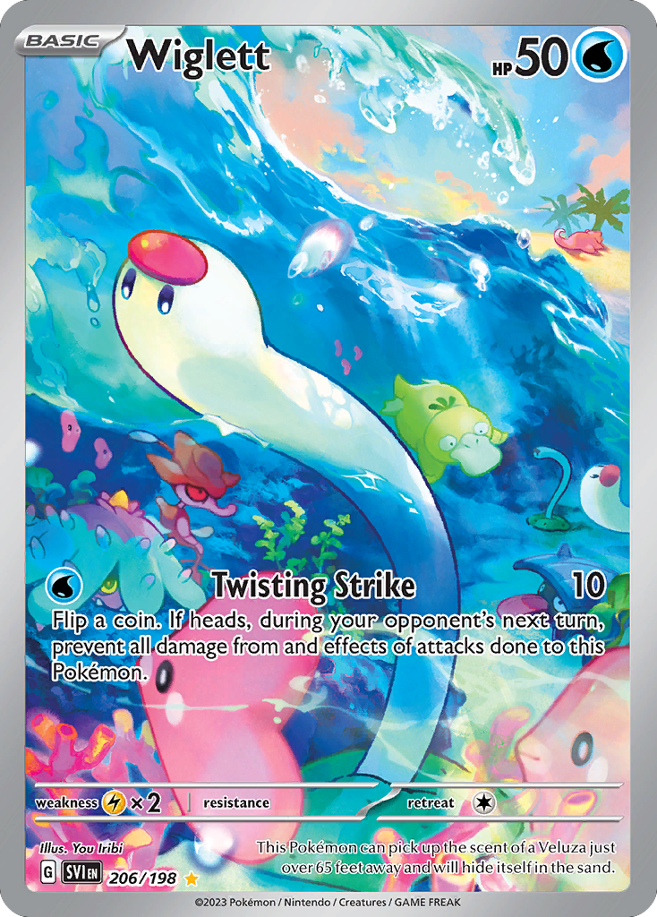 (#206/198) Wiglett - Holo [Scarlet & Violet]