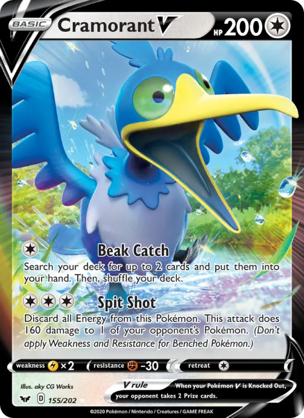 (#155/202) Cramorant V [Sword & Shield: SW&SH Base Set]
