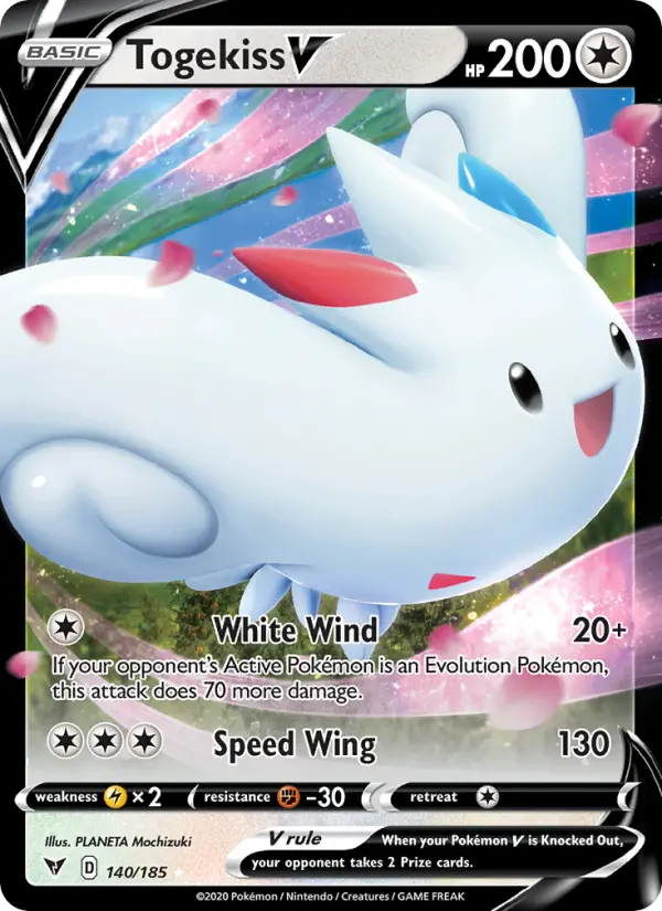 (#140/185) Togekiss V [Sword & Shield: Vivid Voltage]