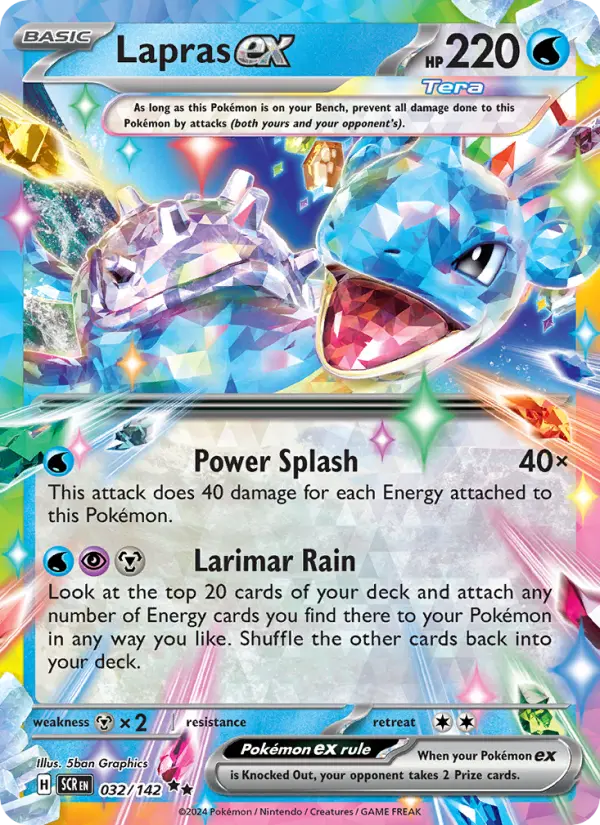 (#032/142) Lapras ex [Scarlet & Violet: Stellar Crown]
