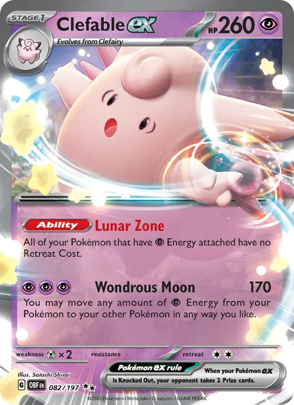 (#082/197) Clefable ex [Scarlet & Violet: Obsidian Flames]