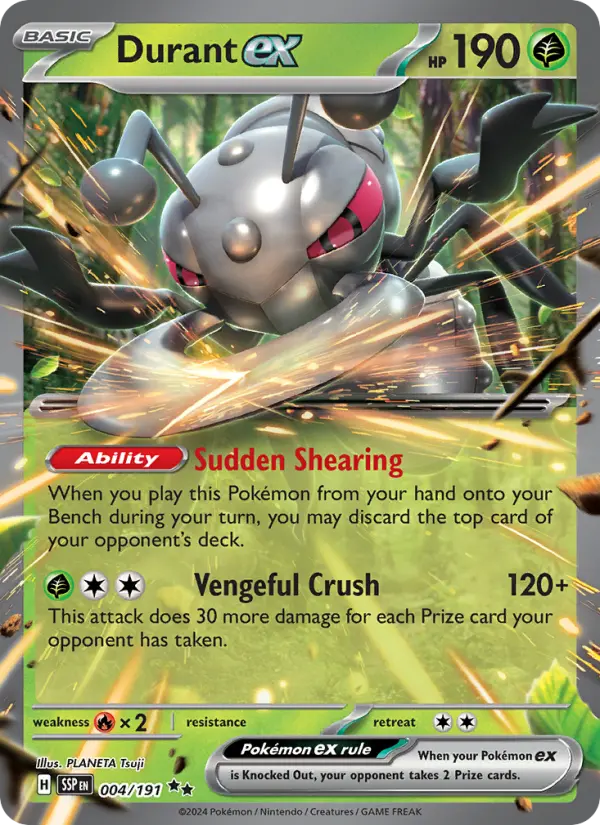 (#004/191) Durant ex [Scarlet & Violet: Surging Sparks]