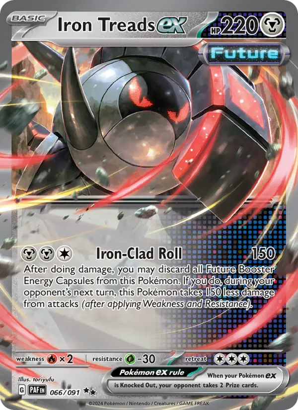 (#066/091) Iron Treads ex [Scarlet & Violet: Paldean Fates]
