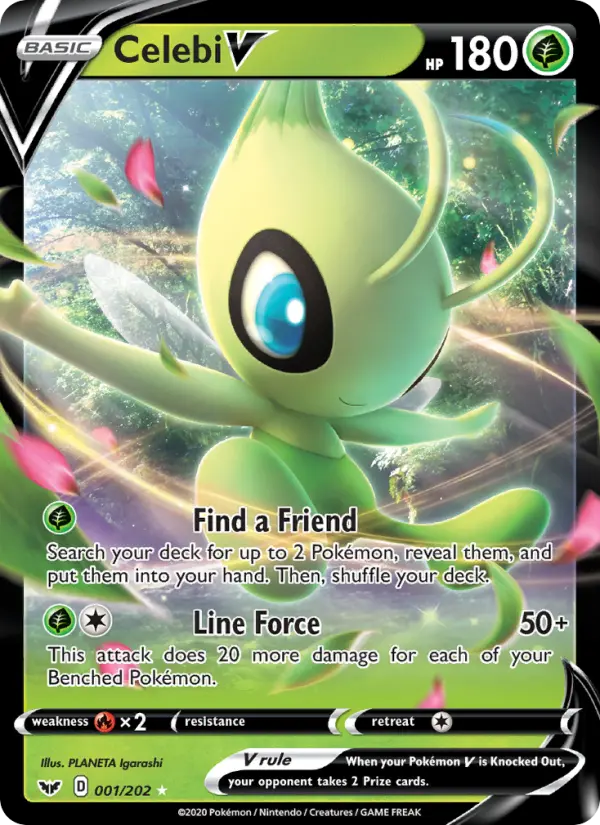 (#001/202) Celebi V [Sword & Shield: SW&SH Base Set]