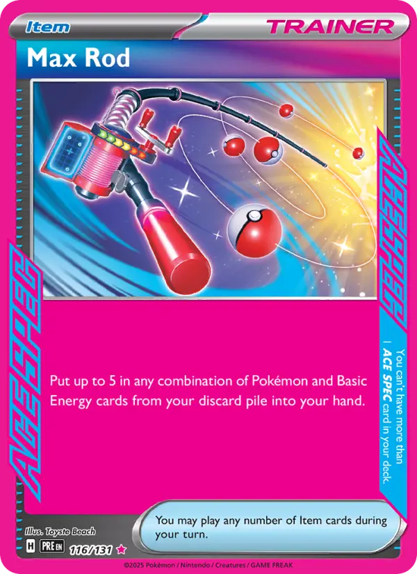 (#116/131) Max Rod [Scarlet & Violet: Prismatic Evolutions]