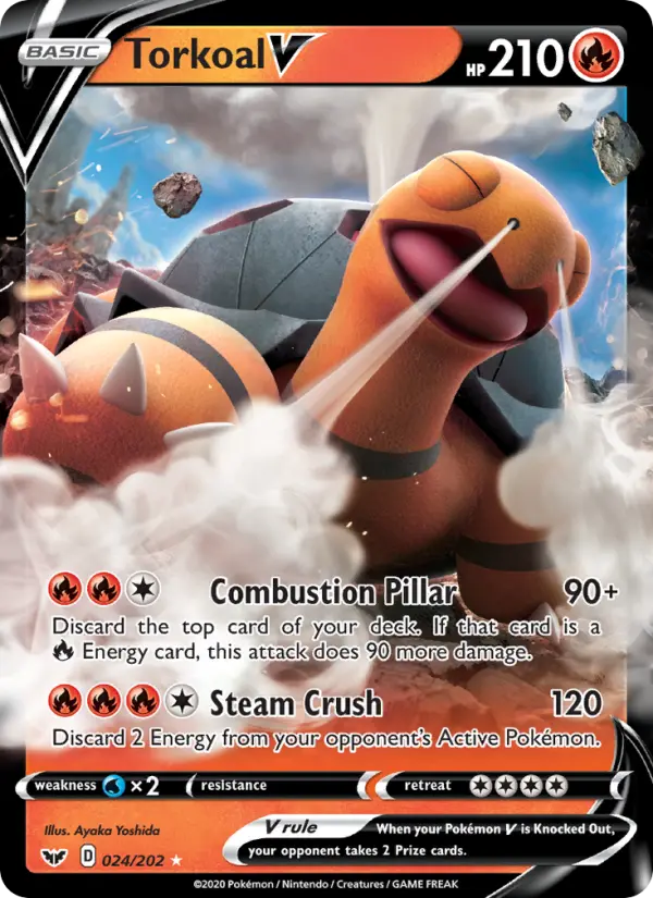 (#024/202) Torkoal V [Sword & Shield: SW&SH Base Set]