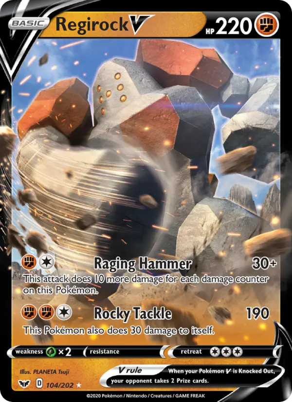 (#104/202) Regirock V [Sword & Shield: SW&SH Base Set]