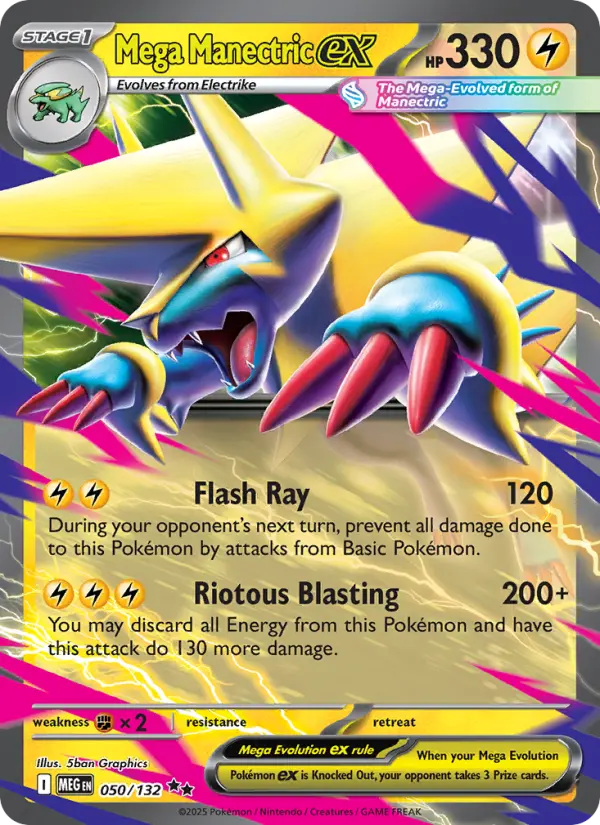 (#050/132) Mega Manectric ex [Mega Evolutions: ME Base Set]