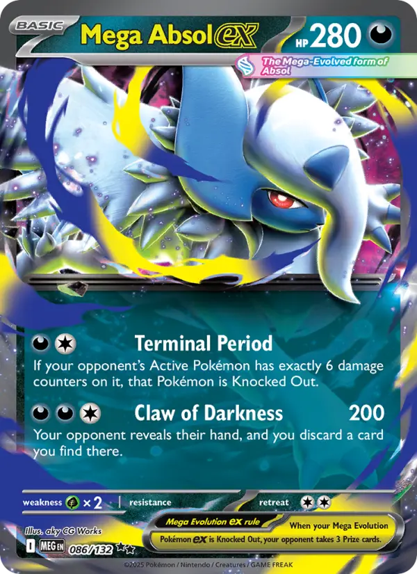 (#086/132) Mega Absol ex [Mega Evolutions: ME Base Set]