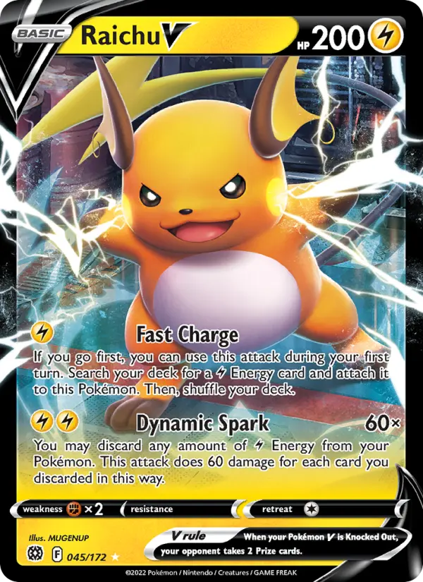 (#045/172) Raichu V [Sword & Shield: Brilliant Stars]