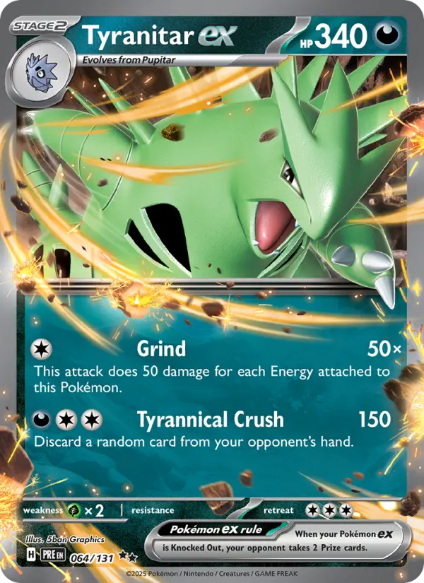 (#064/131) Tyranitar ex [Scarlet & Violet: Prismatic Evolutions]