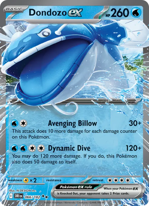 (#066/182) Dondozo ex [Scarlet & Violet: Destined Rivals]