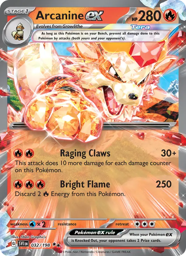 (#032/198) Arcanine ex [Scarlet & Violet: S&V Base Set]