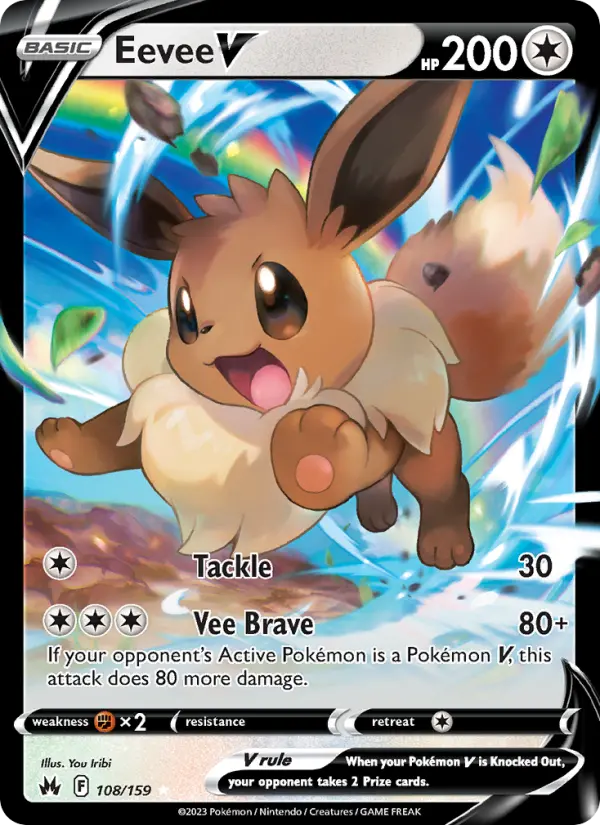 (#108/159) Eevee V [Sword & Shield: Crown Zenith]