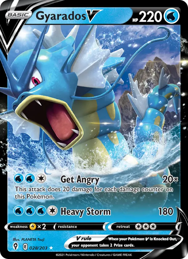 (#028/203) Gyarados V [Sword & Shield: Evolving Skies]