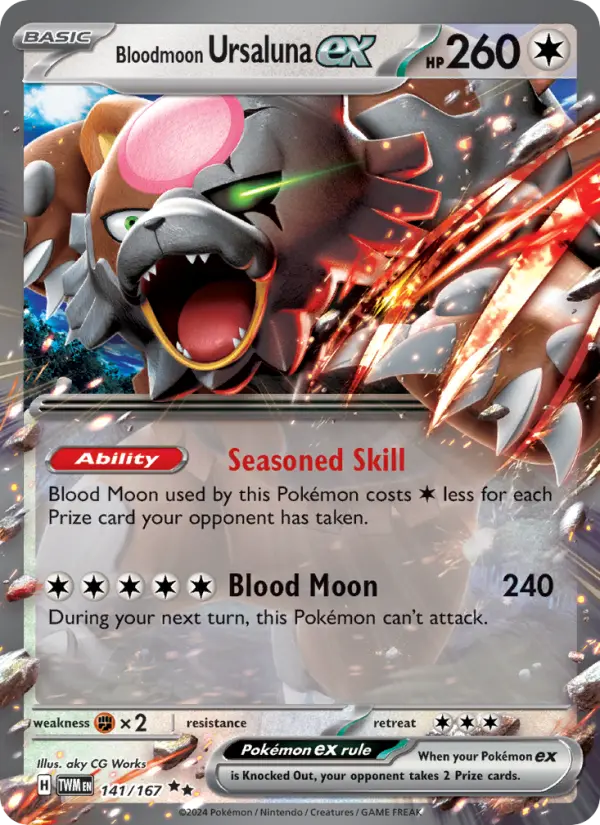 (#141/167) Bloodmoon Ursaluna ex [Scarlet & Violet: Twilight Masquerade]