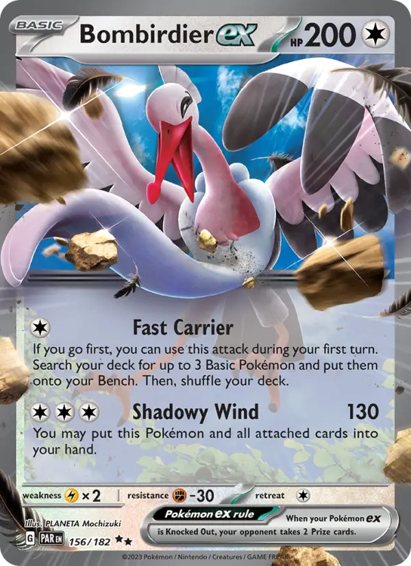 (#156/182) Bombirdier ex [Scarlet & Violet: Paradox Rift]