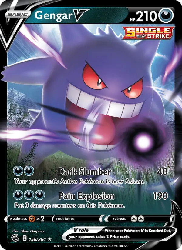 (#156/264) Gengar V [Sword & Shield: Fusion Strike]