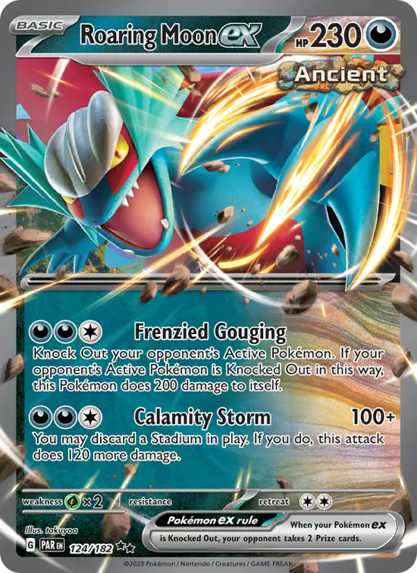 (#124/182) Roaring Moon ex [Scarlet & Violet: Paradox Rift]