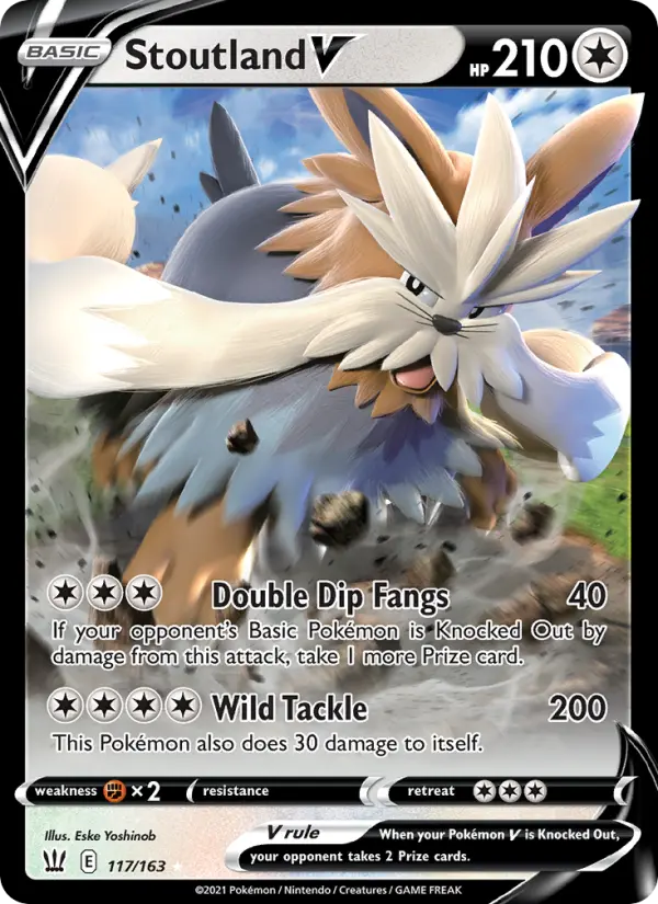 (#117/163) Stoutland V [Sword & Shield: Battle Styles]