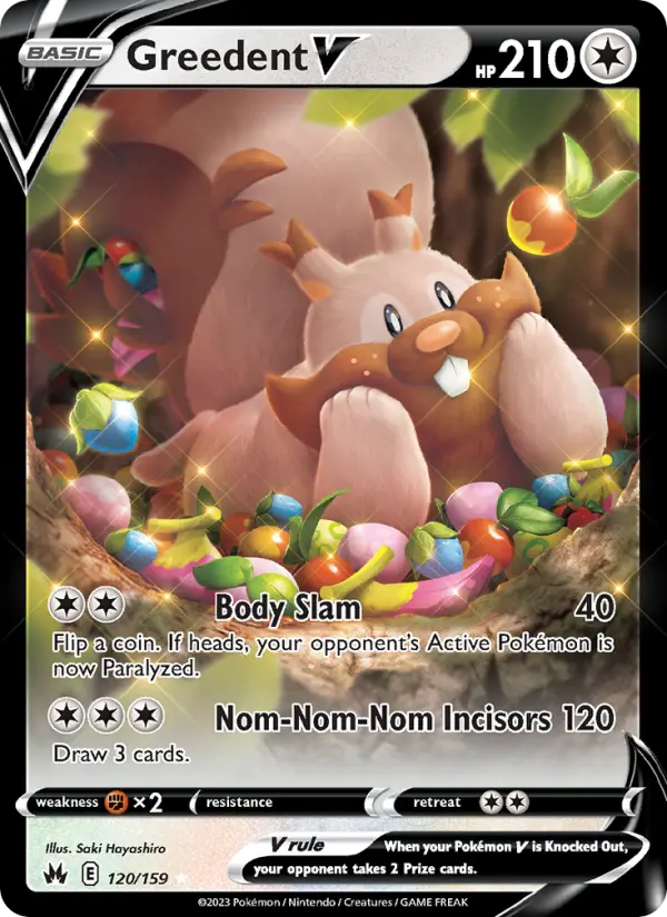 (#120/159) Greedent V [Sword & Shield: Crown Zenith]