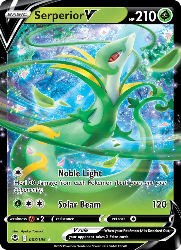 (#007/195) Serperior V [Sword & Shield: Silver Tempest]