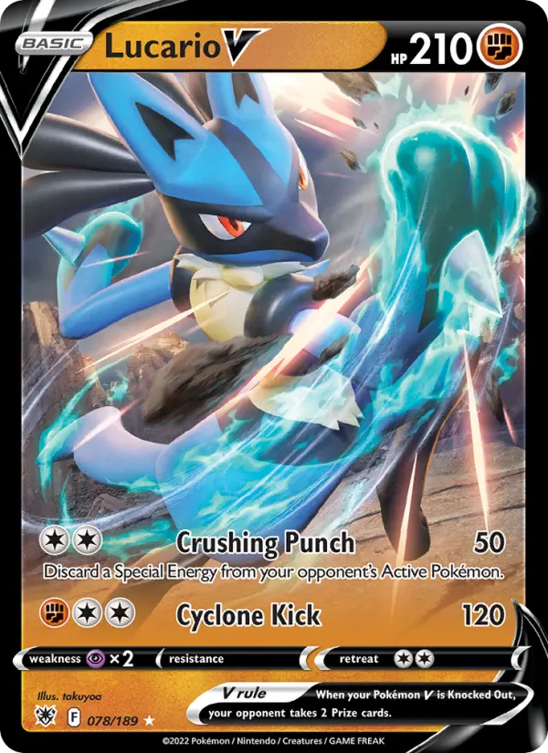 (#078/189) Lucario V [Sword & Shield: Astral Radiance]