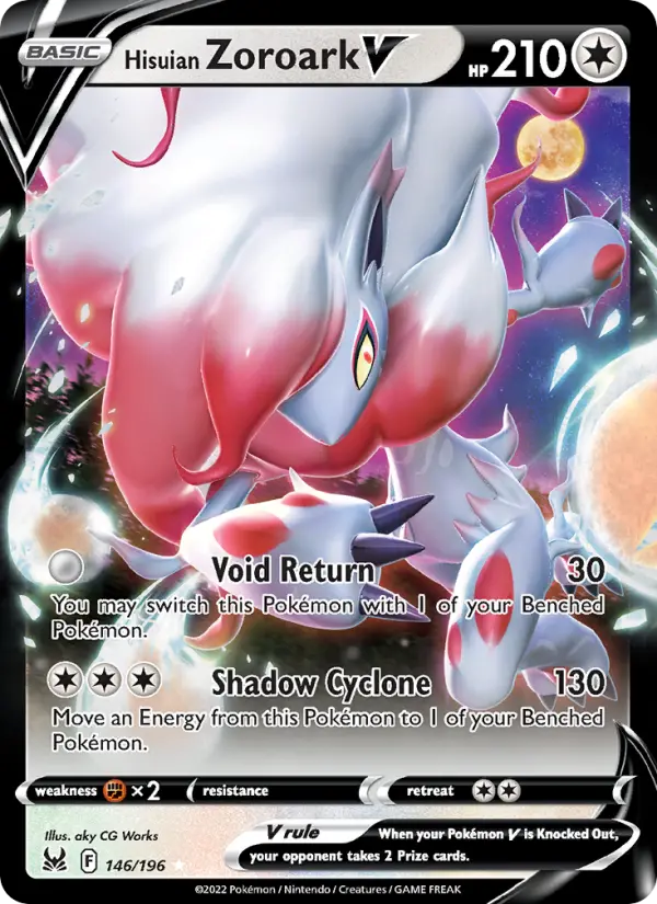 (#146/196) Hisuian Zoroark V [Sword & Shield: Lost Origin]