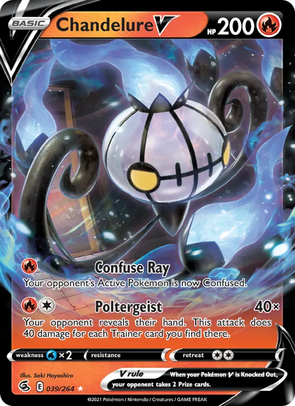(#039/264) Chandelure V [Sword & Shield: Fusion Strike]