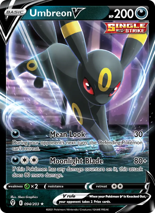 (#094/203) Umbreon V [Sword & Shield: Evolving Skies]