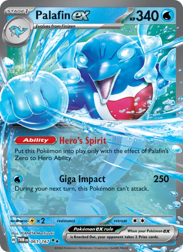 (#061/167) Palafin ex [Scarlet & Violet: Twilight Masquerade]