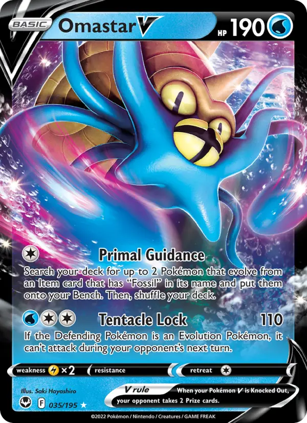 (#035/195) Omastar V [Sword & Shield: Silver Tempest]