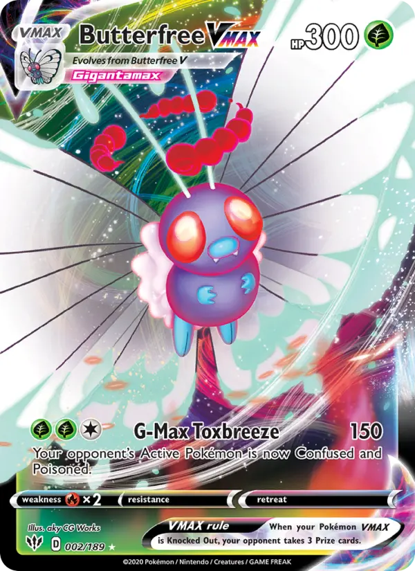 (#002/189) Butterfree VMAX [Sword & Shield: Darkness Ablaze]