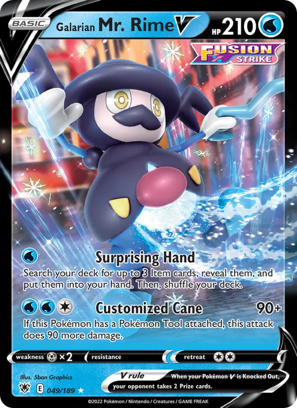 (#049/189) Galarian Mr. Rime V [Sword & Shield: Astral Radiance]