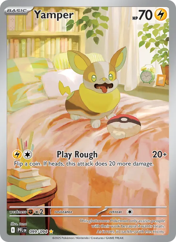 (#099/094) Yamper [Mega Evolutions: Phantasmal Flames]