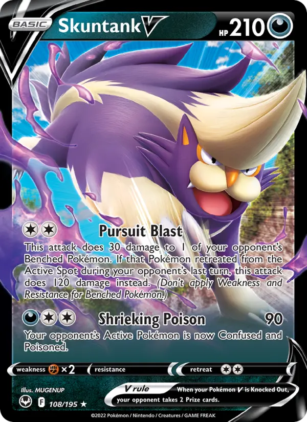 (#108/195) Skuntank V [Sword & Shield: Silver Tempest]