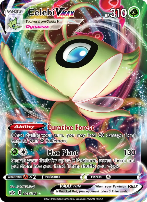 (#008/198) Celebi VMAX [Sword & Shield: Chilling Reign]