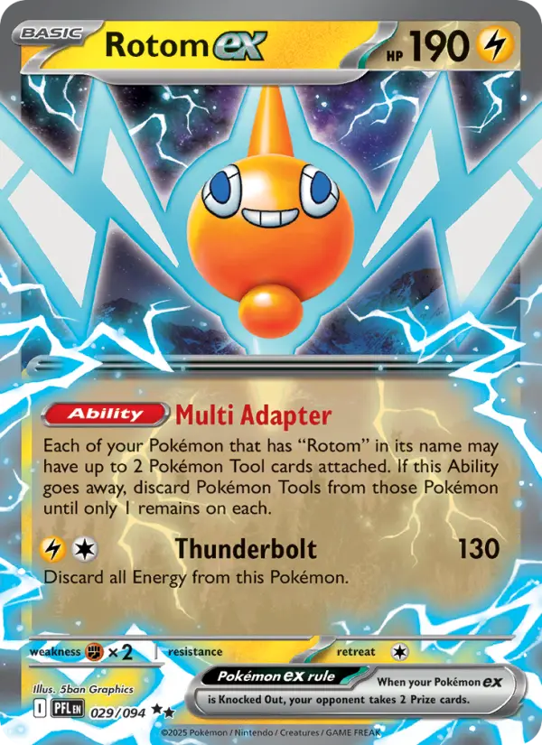 (#029/094) Rotom ex [Mega Evolutions: Phantasmal Flames]
