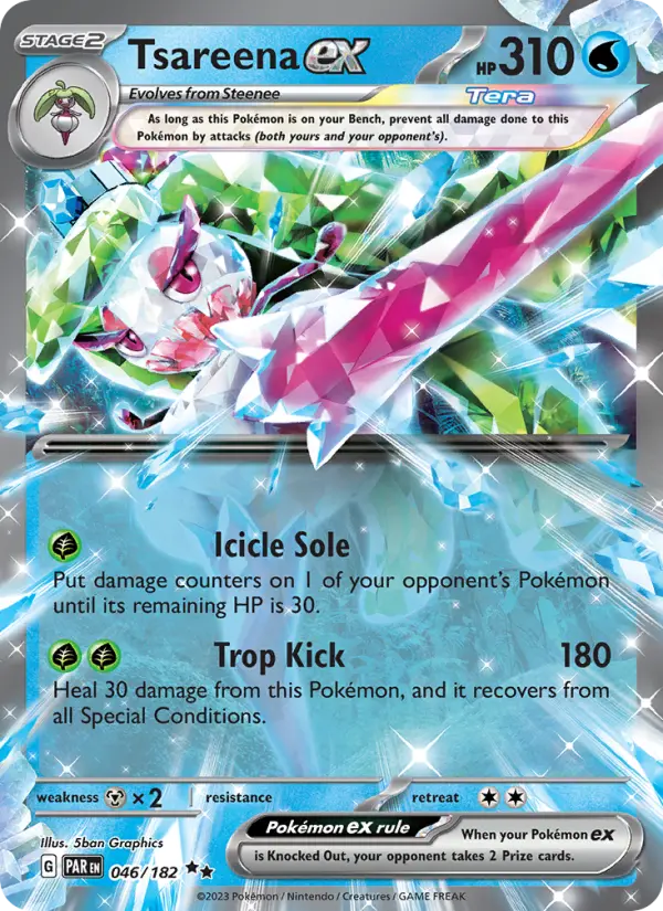 (#046/182) Tsareena ex [Scarlet & Violet: Paradox Rift]