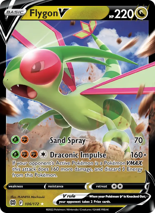 (#106/172) Flygon V [Sword & Shield: Brilliant Stars]