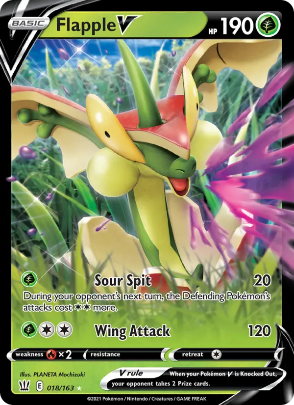 (#018/163) Flapple V [Sword & Shield: Battle Styles]