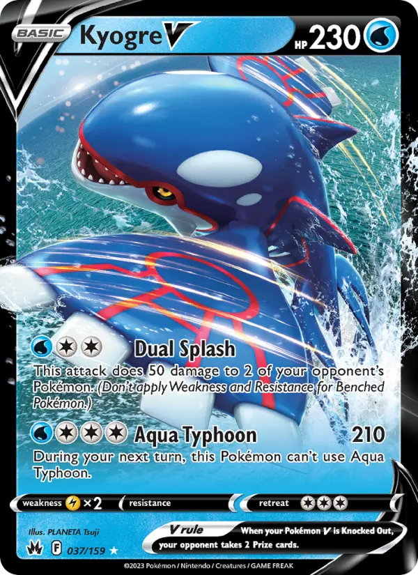 (#037/159) Kyogre V [Sword & Shield: Crown Zenith]