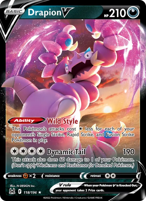 (#118/196) Drapion V [Sword & Shield: Lost Origin]