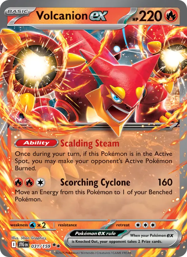 (#031/159) Volcanion ex [Scarlet & Violet: Journey Together]
