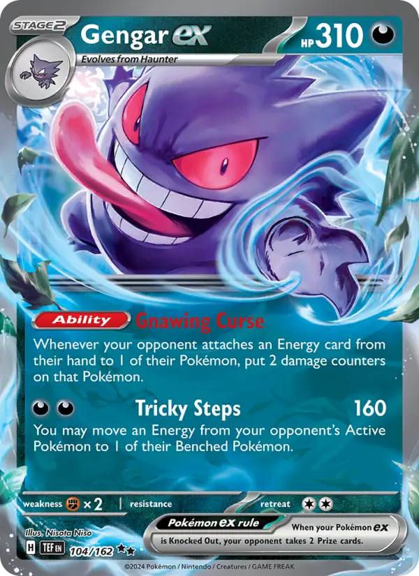 (#104/162) Gengar ex [Scarlet & Violet: Temporal Forces]