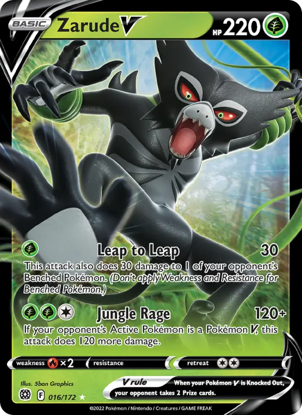 (#016/172) Zarude V [Sword & Shield: Brilliant Stars]