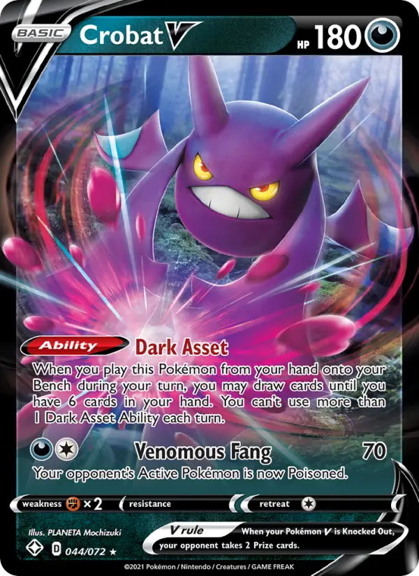 (#044/072) Crobat V [Sword & Shield: Shining Fates]