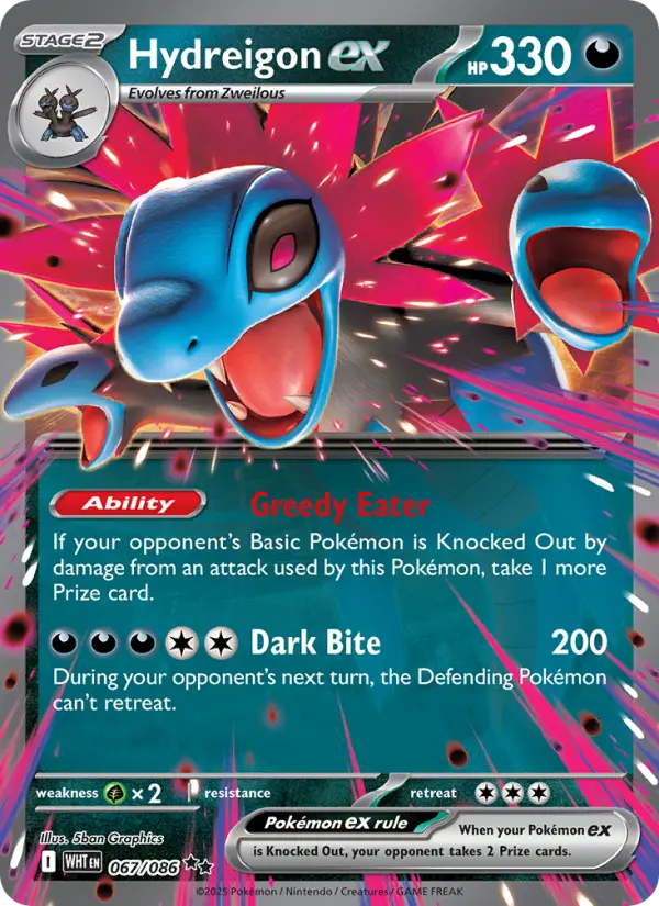 (#067/086) Hydreigon ex [Scarlet & Violet: White Flare]
